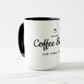 Alimenté par Café & C# | Mug à café de programmeur (Devant gauche)
