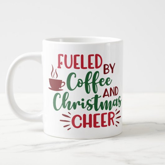 Alimenté Par Du Café Et De La Mug De Noël (Gauche)