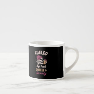 Alimenté Par Du Café Glacé Et De La Mug D'Anxiété