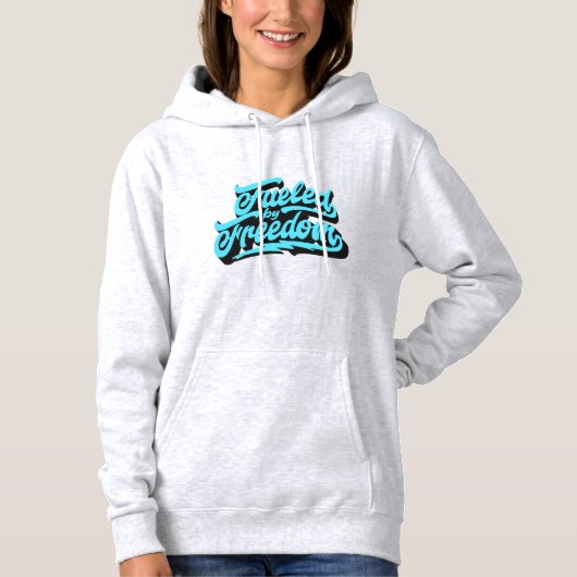 Alimenté Par La Liberté | Sweat - shirt à capuche (Devant)