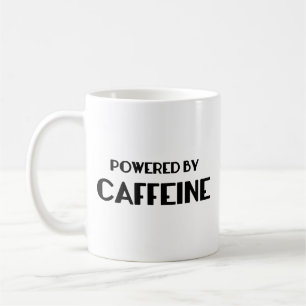 Alimenté Par La Mug De Café À La Caféine