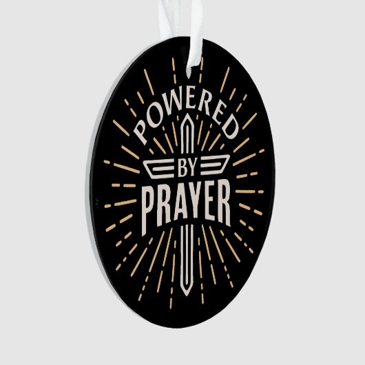 Alimenté par la prière (devant)