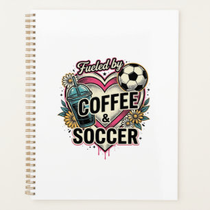 Alimenté par le café et le football Design de T-sh
