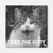 Alimenter le Kitty Crabby Cat Magnet (Devant)