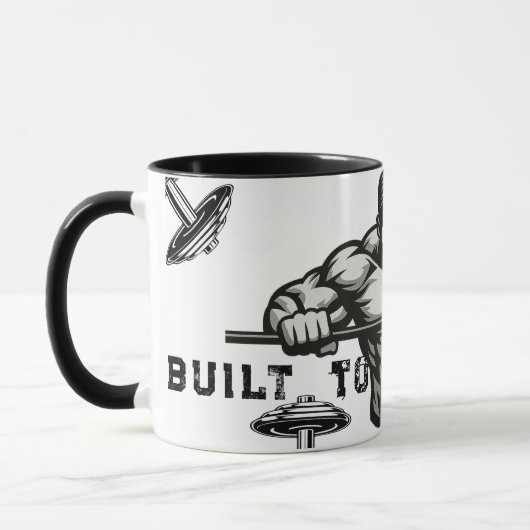 Alimenter Vos Muscles Gym Motivation Mug (Gauche)