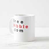 "Alimentez-moi" la tasse de chien (Devant gauche)