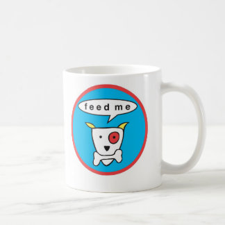 "Alimentez-moi" la tasse de chien