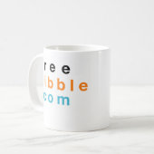 "Alimentez-moi" la tasse de logo de chat (Devant gauche)