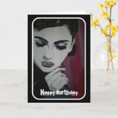 "Alimentez votre carte d'anniversaire d'habitudes" (Fleur jaune)