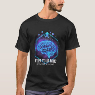 "ALIMENTEZ VOTRE ESPRIT" T-Shirt Tech Brain :