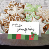 Aliments, boissons ou cartes de place Pliage Holly