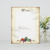 Aliments de la moisson toscane en papier à en-tête (Debout devant)