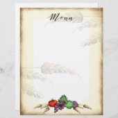 Aliments de la moisson toscane en papier à en-tête (Devant / Derrière)