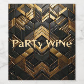 Aliments et boissons Or noir Étiquettes (Étiquettes simples)