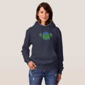 Alimon (Alien Monkey) Dames Hoodie (Voorkant volledig)