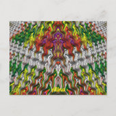 ALINA ~ CHRISTMAS 3D Fractal Design Pattern ~ Briefkaart (Voorkant)