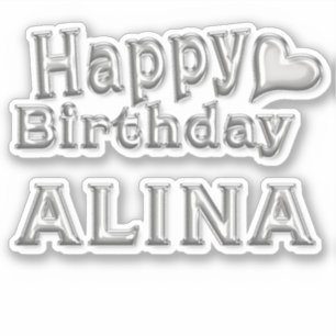 Alina Happy Birthday Autocollants