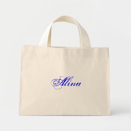 Alina in Natural Mini Tote Bag (Voorkant)