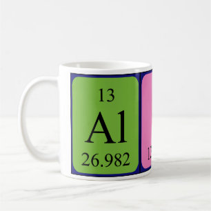 Alina nom de table périodique mug