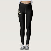 Alina white gold Handwriting Hose Leggings (Voorkant)