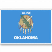 Aline Oklahoma Sticker (Voorkant)