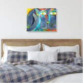 Ali's kat canvas afdruk (Insitu (Slaapkamer))