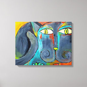 Ali's kat canvas afdruk