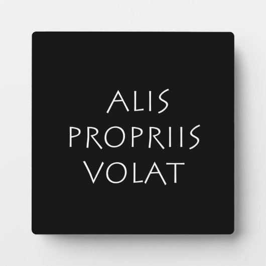 Alis Propriis Volat Fotoplaat (Voorkant)