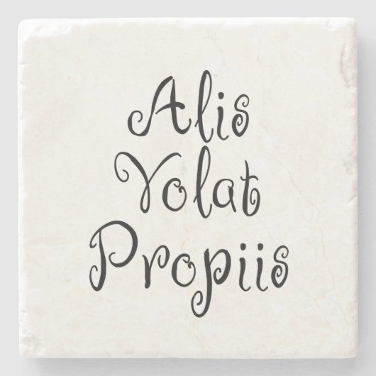 Alis Volat Propiis Stenen Onderzetter (Voorkant)