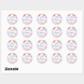 Alisa dans l'Onederland Sticker Classic Round (Feuille)