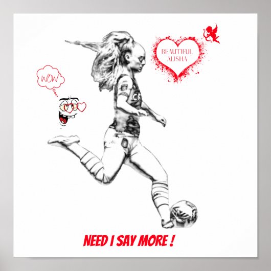 ALISHA LEHMANN POSTER / WALL DECOR (Voorkant)