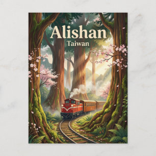 Alishan Nationaal Schitterend Gebied Taiwan Briefkaart