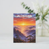 Alishan Taiwan Sunrise Briefkaart (Staand voorkant)