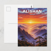 Alishan Taiwan Sunrise Briefkaart (Voorkant / Achterkant)