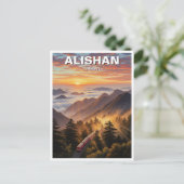 Alishan Taiwan Travel Briefkaart (Staand voorkant)