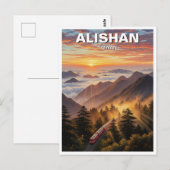 Alishan Taiwan Travel Briefkaart (Voorkant / Achterkant)