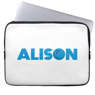 Alison bowling laptop sleeve