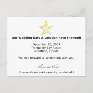 Alison - Date Change-Update Briefkaart