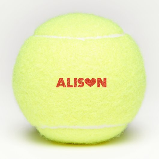 Alison Love Tennisballen (Voorkant)