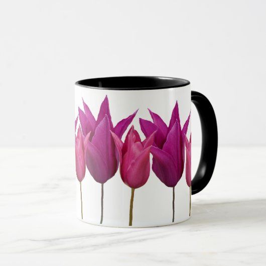  Alison naam  roze tulp bloemen Mok (Voorkant rechts)