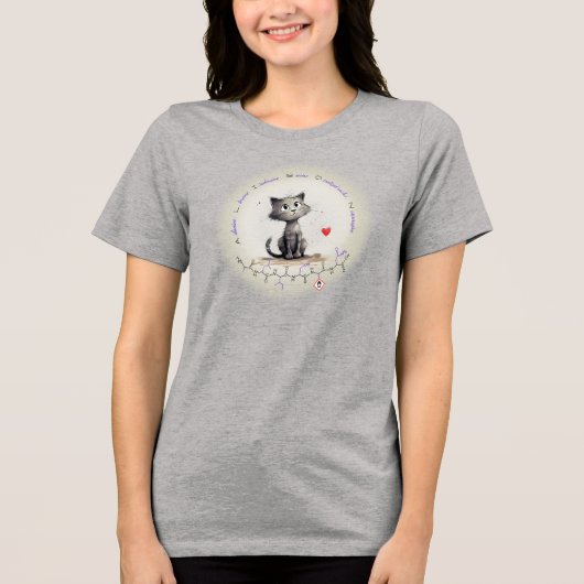 ALISON peptide - cat 2, custom text Tri-Blend Shir Tri-Blend Shirt (Voorkant)