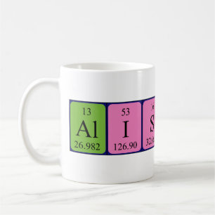 Alisson nom de table périodique mug