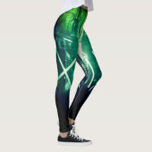 Alistra Cyber Punk Neon Rave Synth Green Leggings (Rechts)