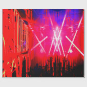 Alistra Electronic Cyber Punk Neon Rave Cadeaupapier (Vlak)