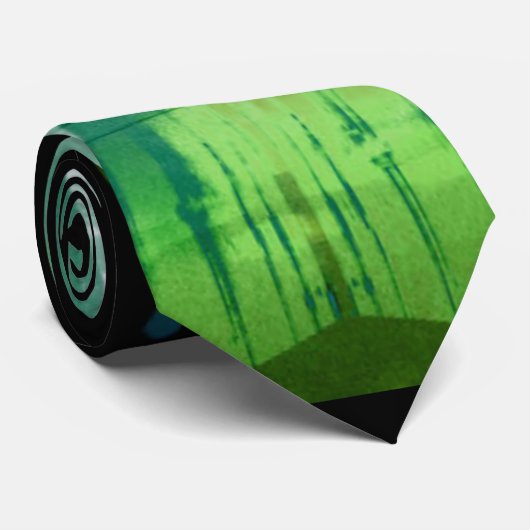 Alistra Electronic Cyber Punk Neon Rave Green Stropdas (Opgerold)