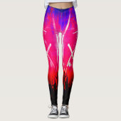 Alistra Electronic Cyber Punk Neon Rave Leggings (Voorkant)
