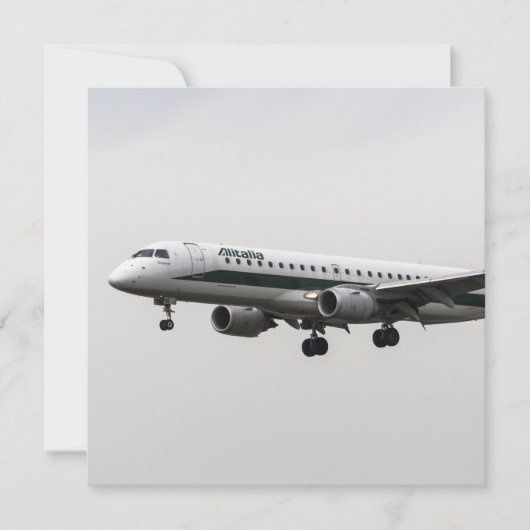 Alitalia Embraer 190 Kaart (Voorkant)