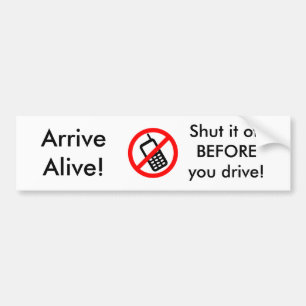 Alive aansteken! bumpersticker
