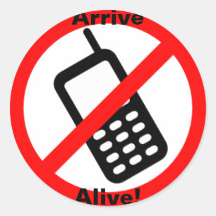 Alive aansteken! Grote ronde ticker Sticker