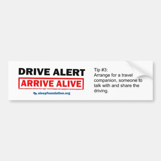 Alive-Bumpersticker aantrekken #3 Bumpersticker (Voorkant)
